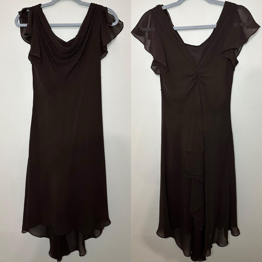 Brown elegant dress